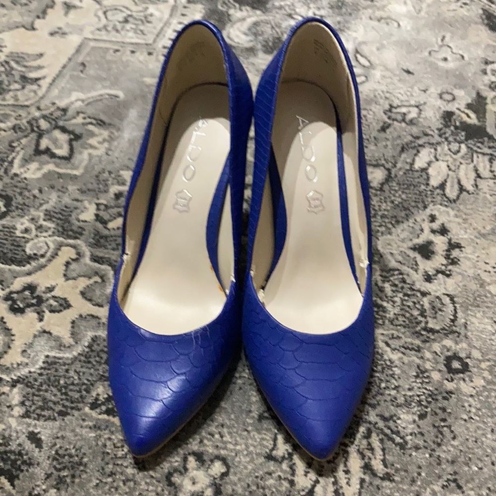 Aldo Blue Leather heels
